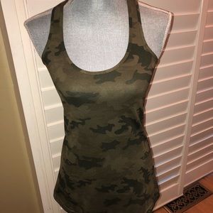 Lululemon Long Racerback Camo tank